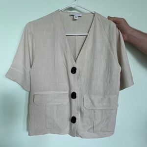 Top shop button up shirt size 2